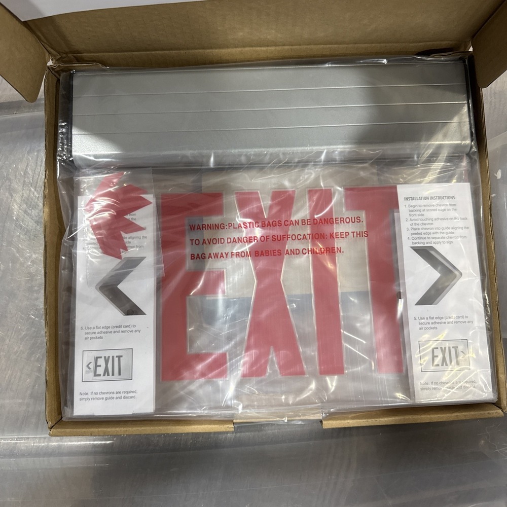 Qllite Lighting LED Emergency Exit Sign Contractor Grade
